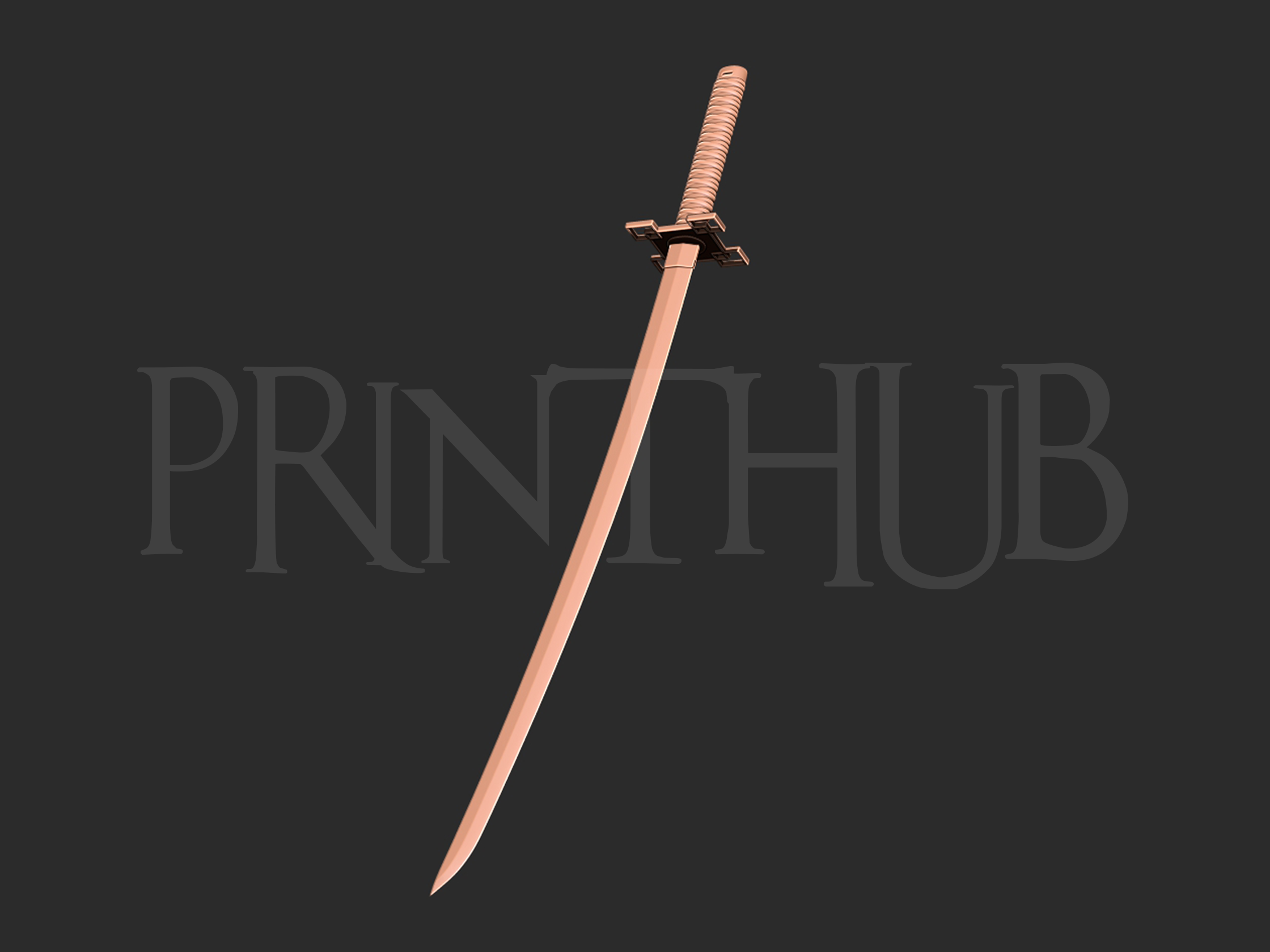 Muichiro katana 3d print model